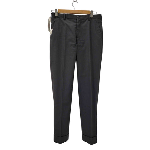 ラルフローレンブラックレーベル RALPH LAUREN BLACK LABEL MADE IN ITALY イタリア製 サマーウール センタープレス スラックス パンツ 裾ダブル メンズ 28