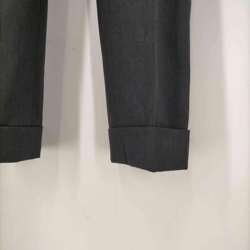 ラルフローレンブラックレーベル RALPH LAUREN BLACK LABEL MADE IN ITALY イタリア製 サマーウール センタープレス スラックス パンツ 裾ダブル メンズ 28