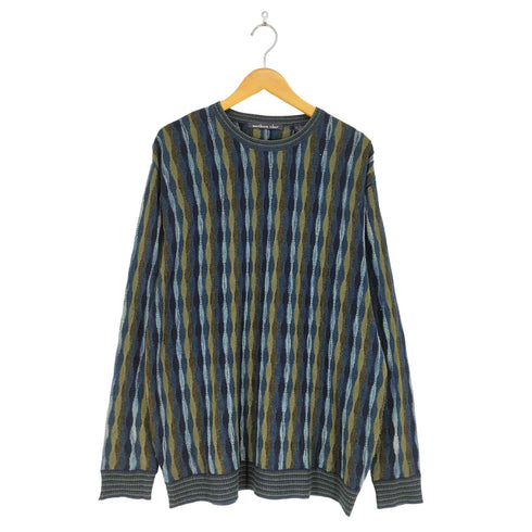 NORTHERN ISLES 総柄 クルーネック セーター メンズ import:L