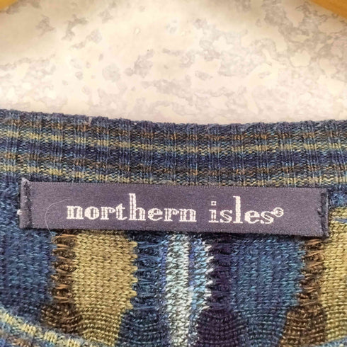 NORTHERN ISLES 総柄 クルーネック セーター メンズ import:L