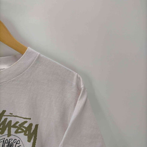 ステューシー Stussy 90S 紺タグ USA製 Remixed classics Fierce Stuff For Young Moderns プリント Tシャツ メンズ import:L