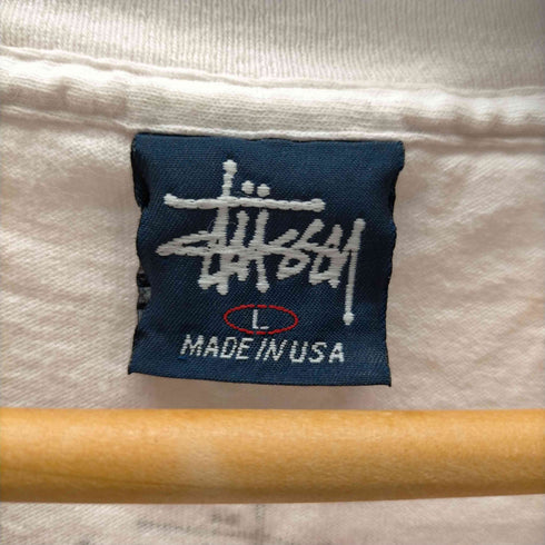 ステューシー Stussy 90S 紺タグ USA製 Remixed classics Fierce Stuff For Young Moderns プリント Tシャツ メンズ import:L