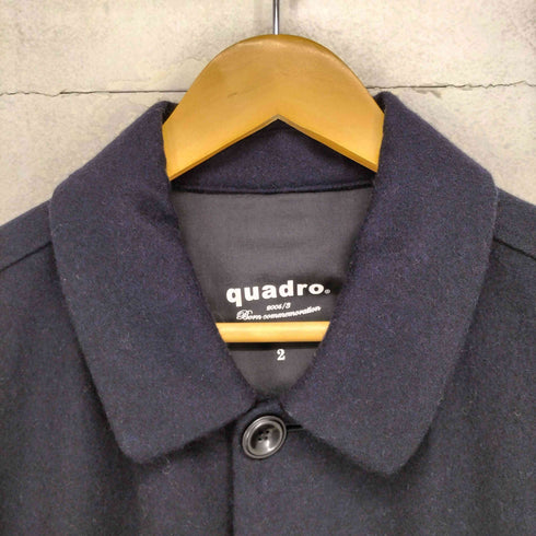 クオドロ quadro ウールステンカラーコート メンズ JPN:2