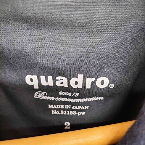 クオドロ quadro ウールステンカラーコート メンズ JPN:2