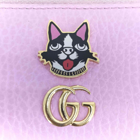グッチ GUCCI GGマーモント ボスコ レザーキーケース レディース