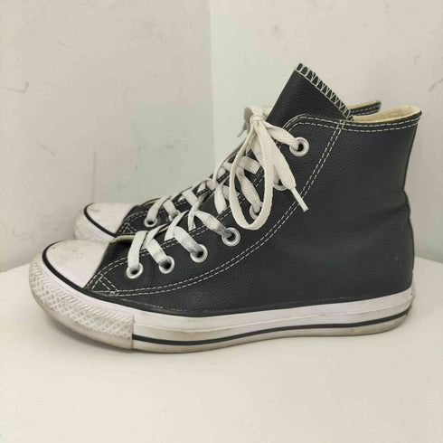 コンバースオールスター CONVERSE ALLSTAR Chuck Taylor Black Leather HI CUT レザー ハイカットスニーカー レディース JPN:24