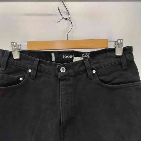 リーバイス Levis 90S USA製 silverTab loose ボタン裏 513 刻印 後染め ブラック デニム パンツ 1998年製 メンズ W:32 L:32