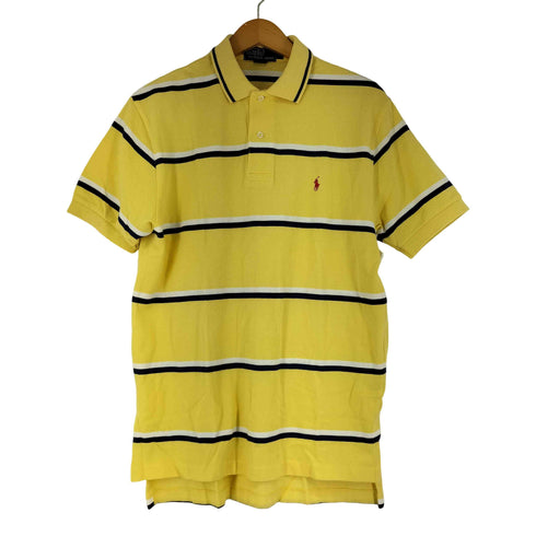 ポロバイラルフローレン Polo by RALPH LAUREN 90S スモールポニー刺繍 ボーダー S/S ポロシャツ メンズ JPN:M