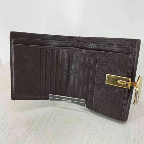 グッチ GUCCI GGキャンバス GGホック 2つ折り財布 レディース