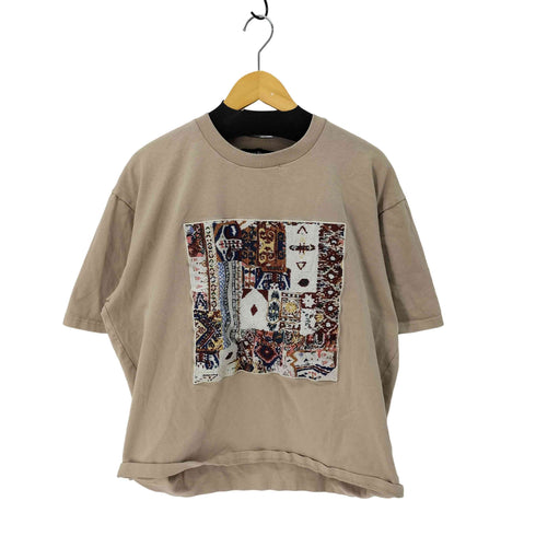 ナノユニバース NANO universe フレームアートワイドTシャツ 半袖 メンズ JPN:XL