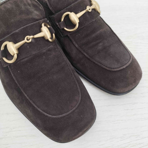 グッチ GUCCI ホースビット スエード ローファー レディース 61/2
