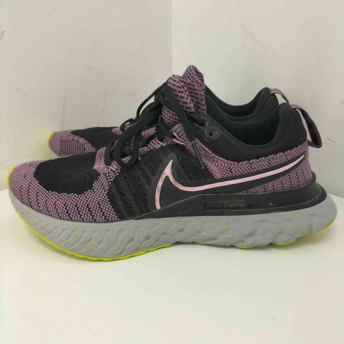 ナイキ NIKE WSリアクトインフィニティランフライニット2 VIOLET DUST ELEMENTAL PINK-BLACK-CYBER-PHOTON DUST ランニング スニーカー レディース JPN:23.5