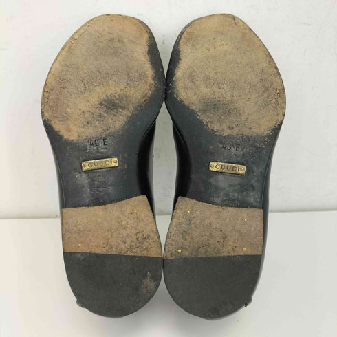 グッチ GUCCI レザー スリッポン ローファー メンズ 40E