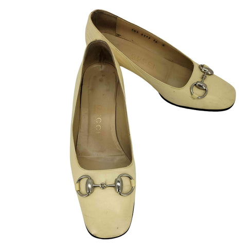 グッチ GUCCI ホースビット レザーパンプス レディース 36C
