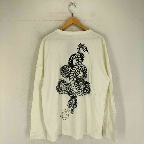 アヴィレックス AVIREX Japanese pattern 龍 和柄 クルーネックカットソー メンズ 2XL