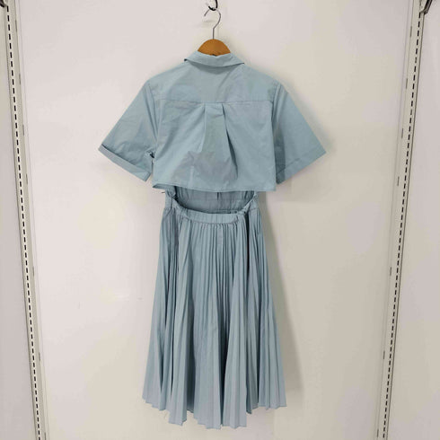 maje 刺繍 半袖プリーツワンピース レディース 3