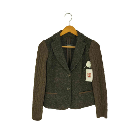 ウィークエンドマックスマーラ Weekend Max Mara アームニット ツイード テーラードジャケット レディース JPN:38
