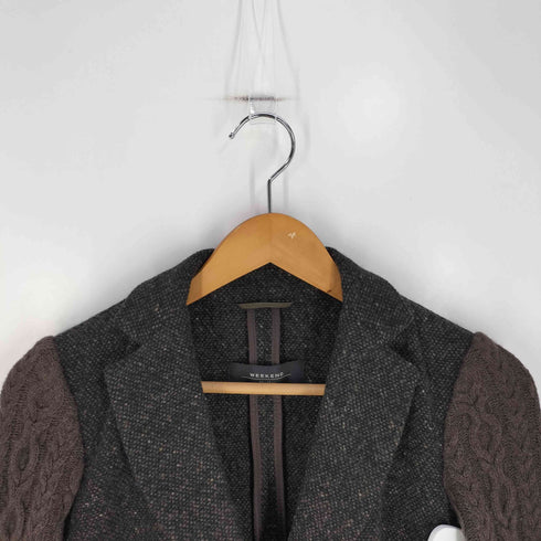 ウィークエンドマックスマーラ Weekend Max Mara アームニット ツイード テーラードジャケット レディース JPN:38