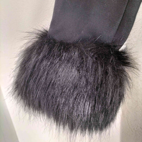 ザラ ZARA 袖ファー ウールナイロンコート レディース import:M