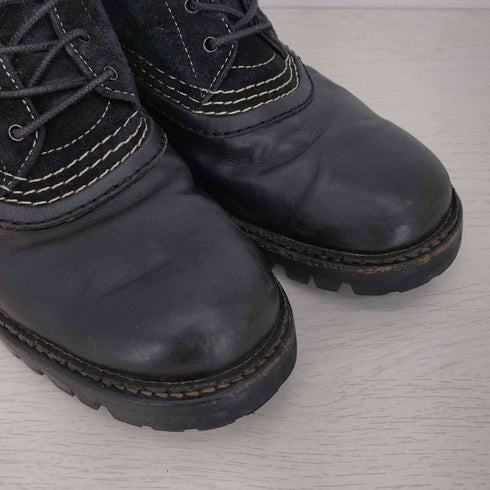 エヌハリウッド N.HOOLYWOOD vibramソール スエード切替 レザーブーツ メンズ US:9.5