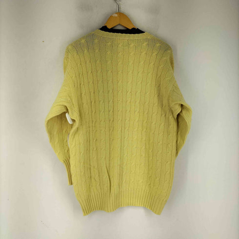 CASCOT スコットランド製 PURE CASHMERE ケーブルニット カーディガン メンズ 46