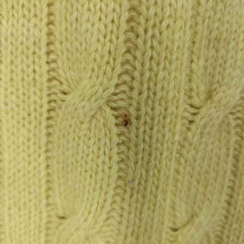 CASCOT スコットランド製 PURE CASHMERE ケーブルニット カーディガン メンズ 46
