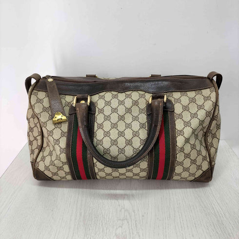 グッチ GUCCI OLD GGスプリーム シェリーライン ボストンバッグ メンズ