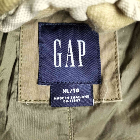 ギャップ Gap 00S 裏地ボアライナー付襟ファーミリタリーコート Y2K メンズ JPN:XL