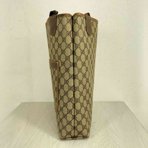 グッチ GUCCI OLD GGスプリーム シェリーライン PVC トートバッグ ハンドバッグ メンズ