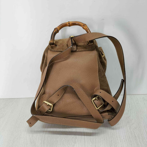 グッチ GUCCI バンブー スエード リュック レディース