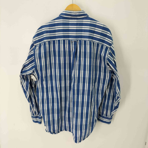 MTO International 90S ストライプ B.D. L/S コットン シャツ メンズ import:XL
