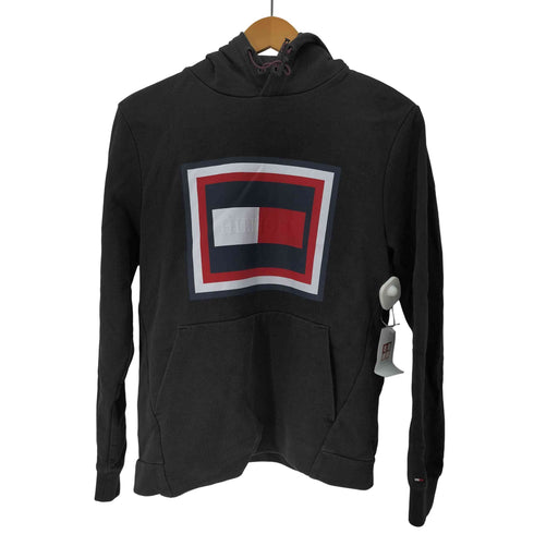 トミーヒルフィガー TOMMY HILFIGER ロゴプリント プルオーバーパーカー メンズ JPN:L
