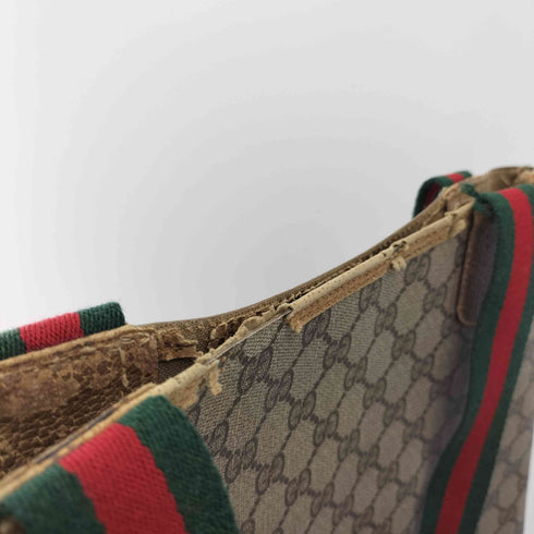 グッチ GUCCI OLD GGスプリーム シェリーライン トートバッグ ハンドバッグ メンズ