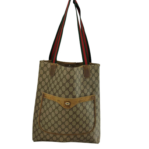 グッチ GUCCI OLD GGスプリーム シェリーライン トートバッグ ハンドバッグ メンズ