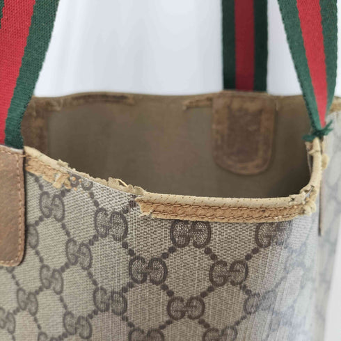 グッチ GUCCI OLD GGスプリーム シェリーライン トートバッグ ハンドバッグ メンズ