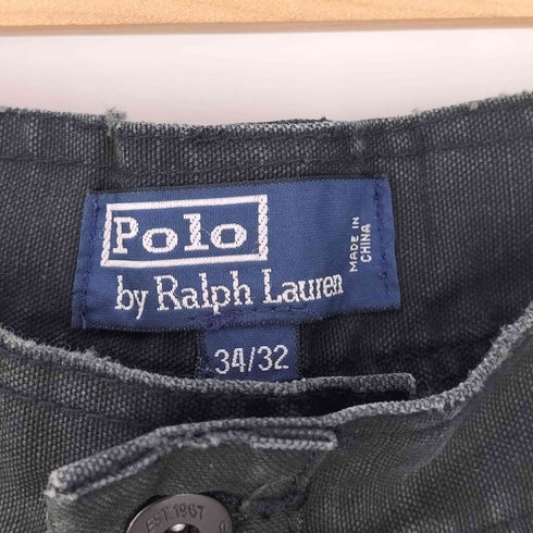 ポロバイラルフローレン Polo by RALPH LAUREN 90S ダック ダブル二ー ペインターパンツ ブラック メンズ 34/32