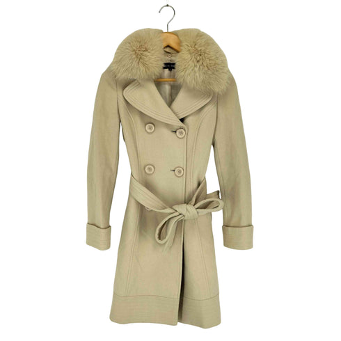クレデゾーン CLE des ZONES fox fur Angola フォックスファー アンゴラ混ファーコート レディース JPN:38