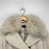 クレデゾーン CLE des ZONES fox fur Angola フォックスファー アンゴラ混ファーコート レディース JPN:38