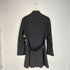 コムサデモード COMME CA DU MODE cashmere カシミヤ混 比翼 スタンドカラーコート レディース
