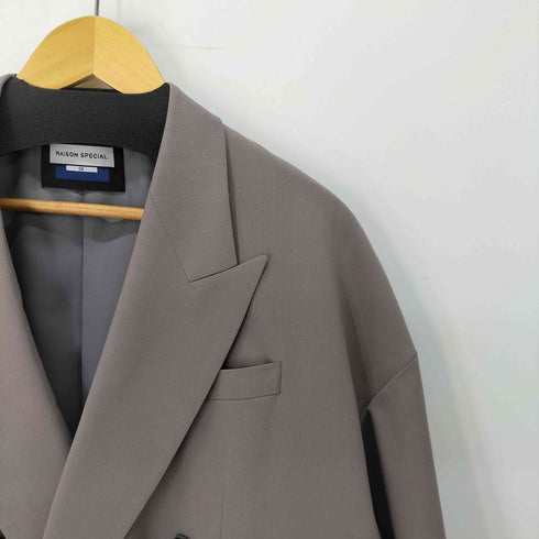 メゾンスペシャル MAISON SPECIAL Wool Mix Smooth Prime-Over Peaked Lapel Double Tailored Jacket メンズ JPN:2