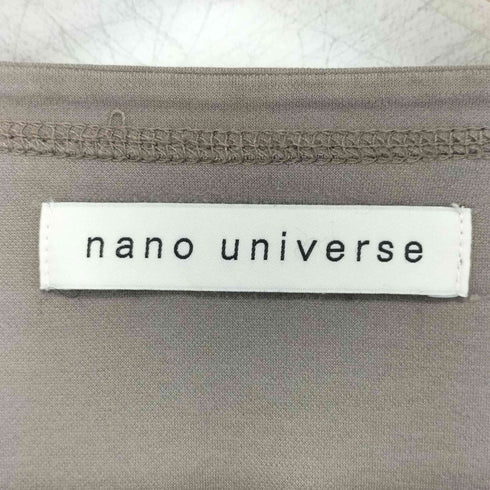 ナノユニバース NANO universe NJ/CLUB モクロディ ボートネック サイドスリットTシャツ メンズ JPN:L