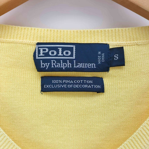 ポロバイラルフローレン Polo by RALPH LAUREN ポニー刺繍 Vネック コットンニット メンズ import:S