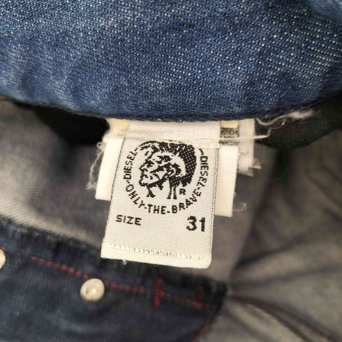 ディーゼルインダストリー Diesel Industry ワイドレッグ ダメージデニムパンツ メンズ 31