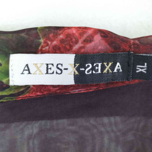 AXES-X イチゴプリントシアーシャツ メンズ JPN:XL