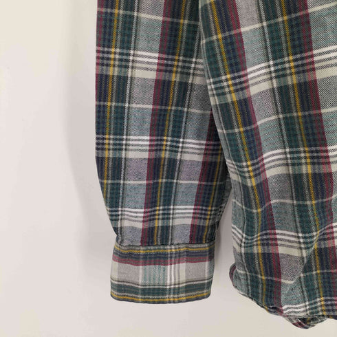 ボストントレーダーズ BOSTON TRADERS 80-90s コットンボタンダウンチェックシャツ メンズ import:L
