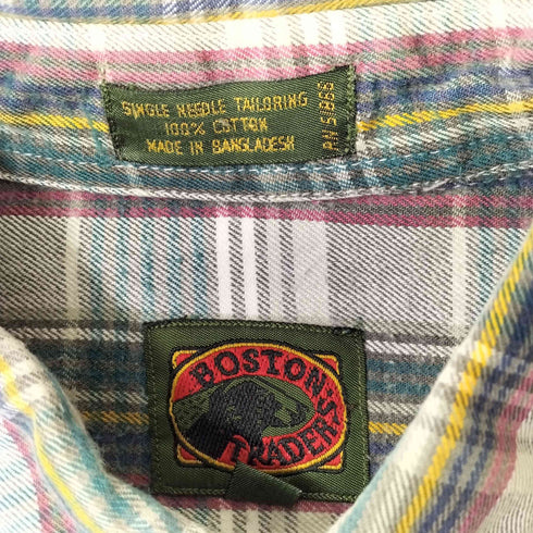 ボストントレーダーズ BOSTON TRADERS 80-90s コットンボタンダウンチェックシャツ メンズ import:L