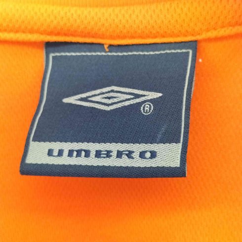 アンブロ UMBRO 90-00S ロゴ 刺繍 クルーネック S/S Tシャツ メンズ