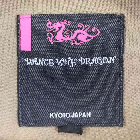 DANCE WITH DRAGON ドクロラインストーンフリースハーフジップジャケット 半袖 レディース JPN:2