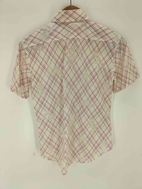 モルガンオム MORGAN HOMME チェック柄花柄シャツ メンズ JPN:M