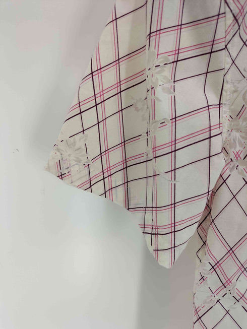 モルガンオム MORGAN HOMME チェック柄花柄シャツ メンズ JPN:M
